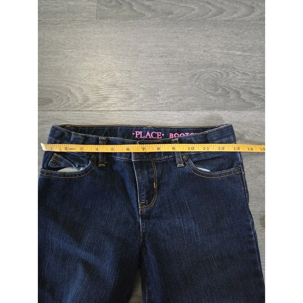 The Children's Place Bootcut Jeans Girls Size 10 Blue Denim Stretch